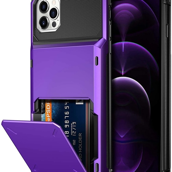 Cell Phone Case Credit Card License Holder Phone Protection iPhone 13 Max Pro - Picture 1 of 2